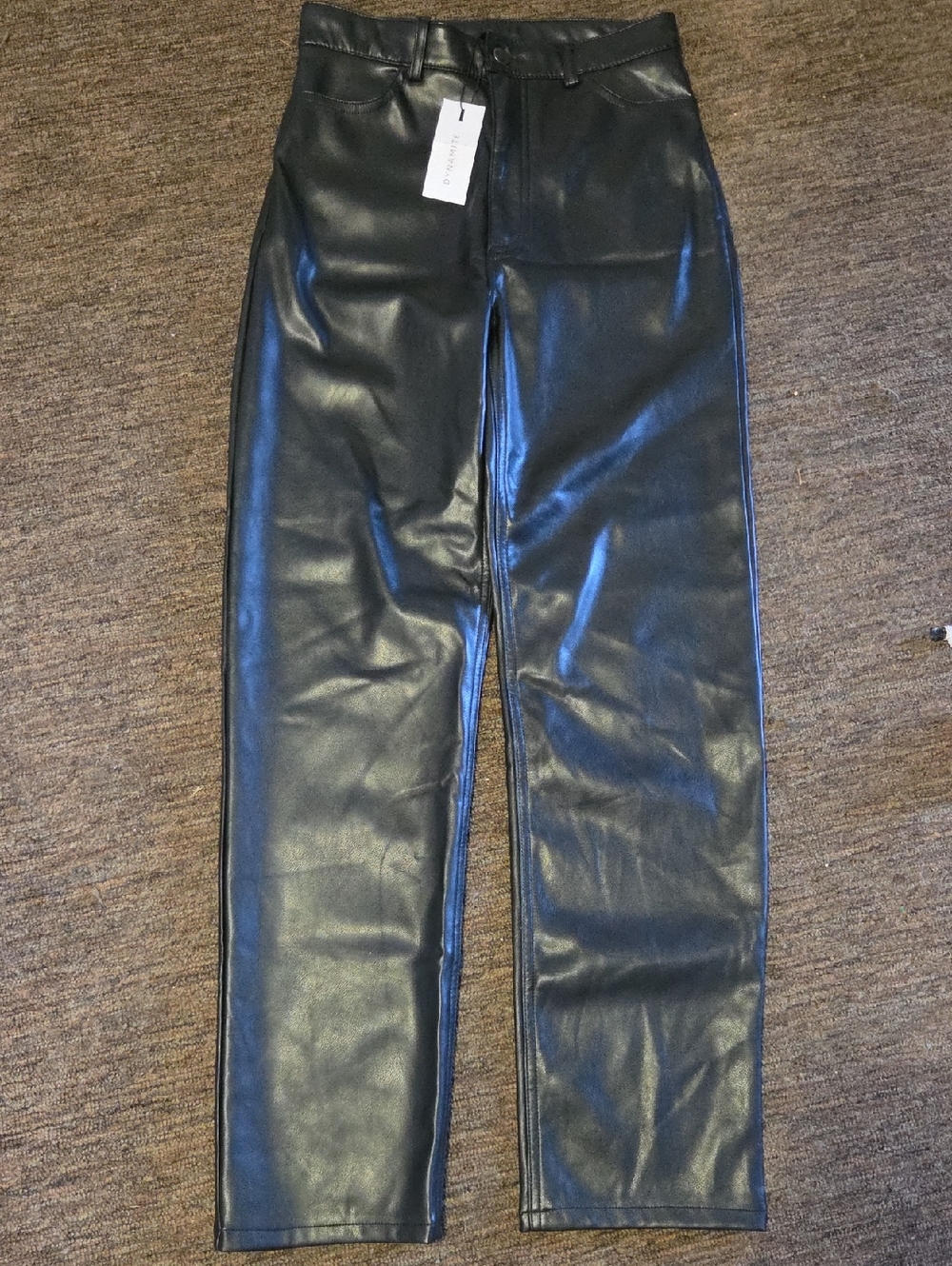 Dynamite Black Faux Leather Pants